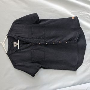 TenTree Black Button Down Top